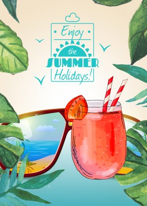 Enjoy The Summer Holiday with Strawberry Ice Cocktail